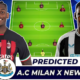 AC Milan vs Newcastle United F.C. Lineups