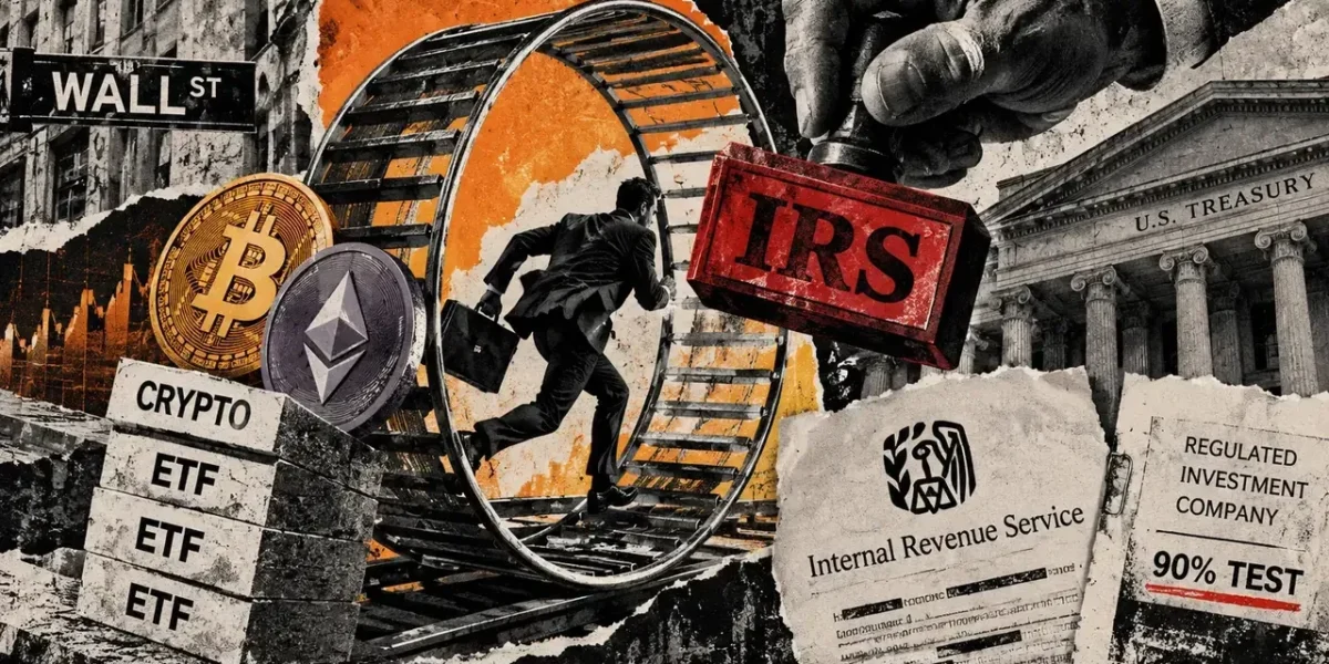 A $7 billion crypto ETF plumbing boom just ran into the IRS
