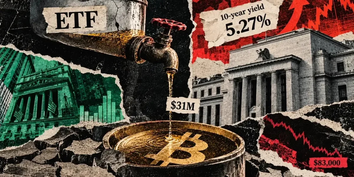 Bitcoin’s $84,000 wall gets harder to break as ETF inflows sink to $31 million