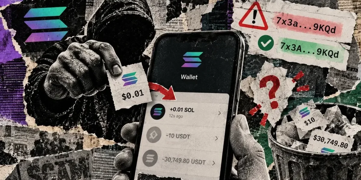 A Solana wallet tested a fake address with $10, then sent it $30,750