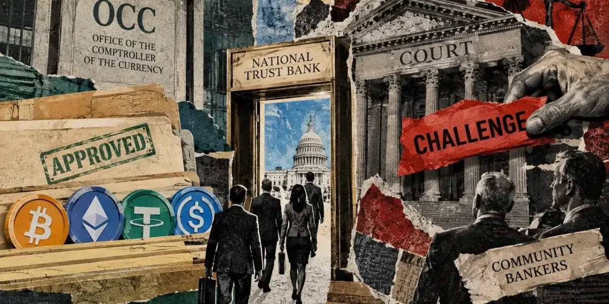 Bankers sue to overturn OCC trust-bank rule used by crypto firms