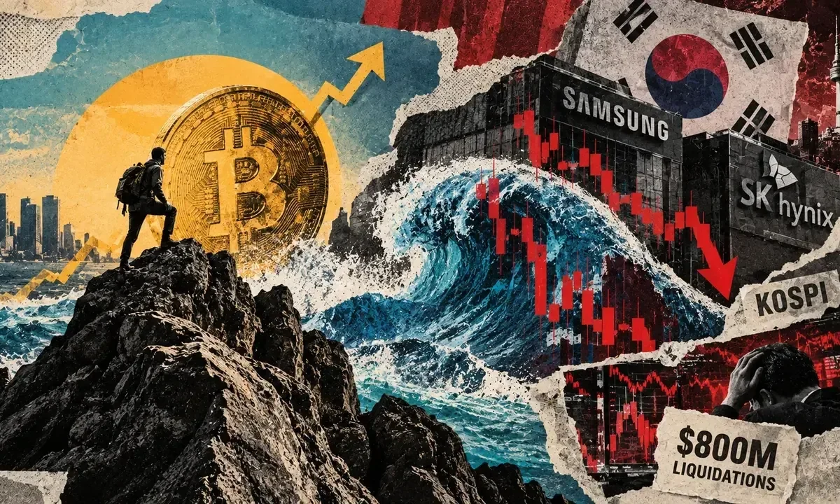 Bitcoin defies $800 million crypto wipeout as South Korea’s AI stock market crashes
