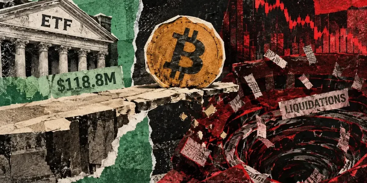 Bitcoin drops to $84k sees $143 million in liquidations as ETF inflows turn positive