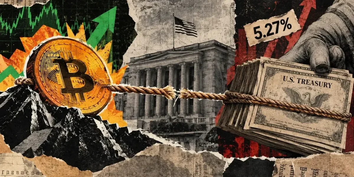Bitcoin price has risen 84% since January 2024 while Treasury yields climbed