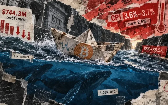Bitcoin whales accumulate ahead of crucial US inflation report as $744 million exits ETFs