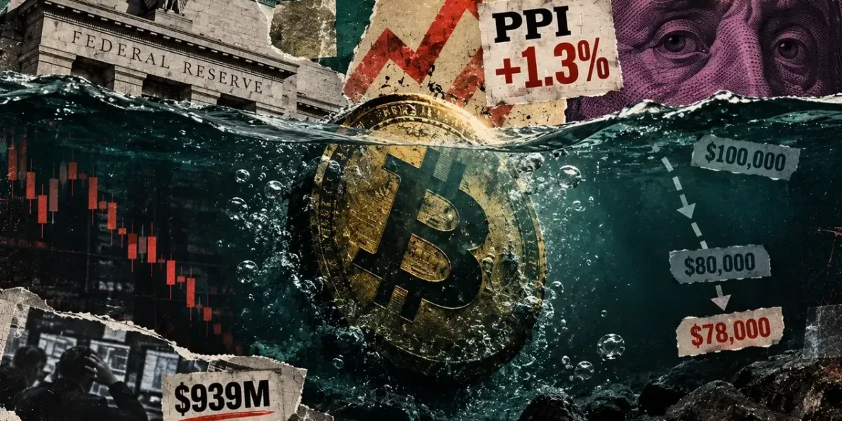 Bitcoin’s $100,000 dream slips away as $939 million crypto wipeout pushes traders toward $78,000