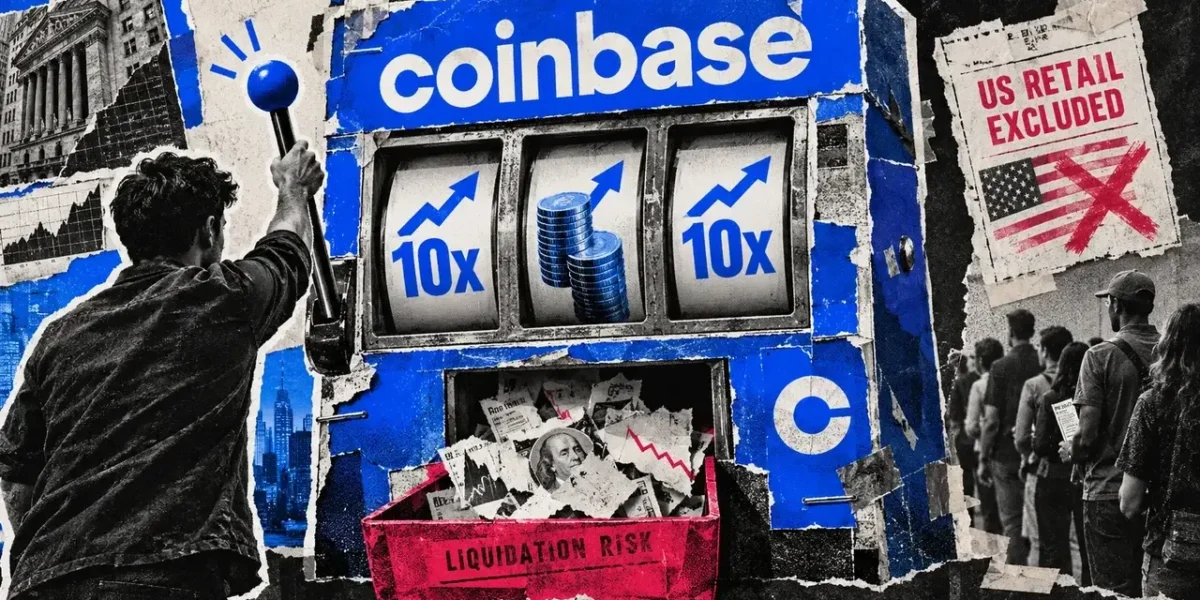 Coinbase rolls out 10x spot leverage, but blocks US retail from it