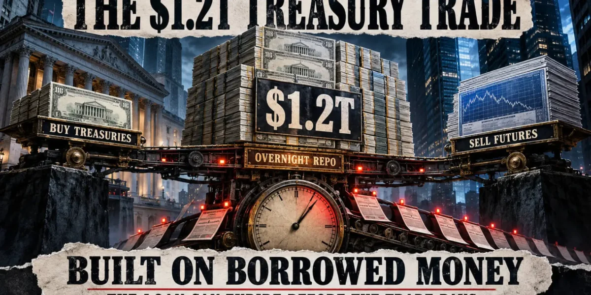 Hedge funds built a $1.2 trillion Treasury trade on money they have to keep borrowing