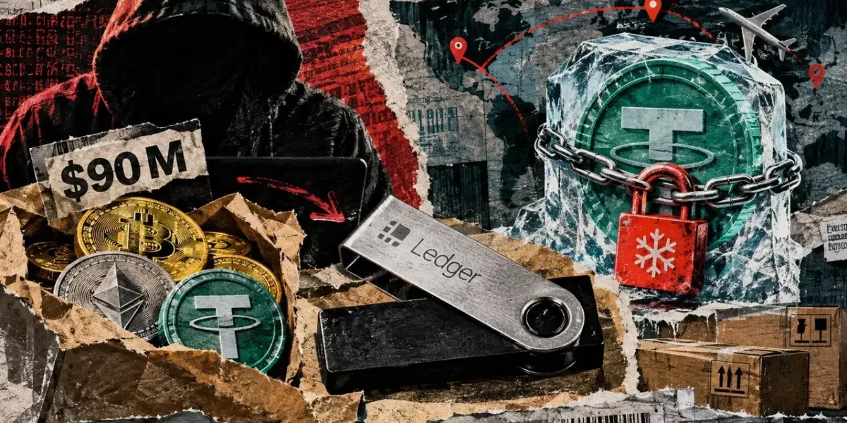 Ledger hack scare nears $90 million as Tether moves to freeze stolen USDT