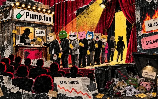 PumpFun is making millions from a market where 81% of memecoins crashed 90%