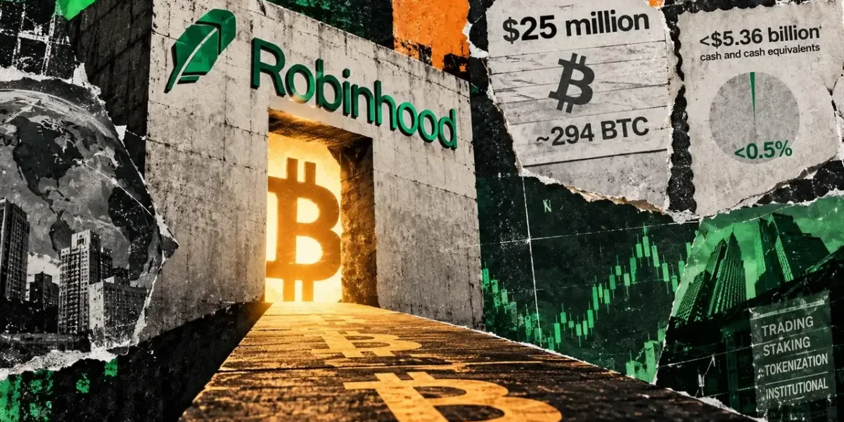 Robinhood adds $25 million of Bitcoin to its own balance sheet